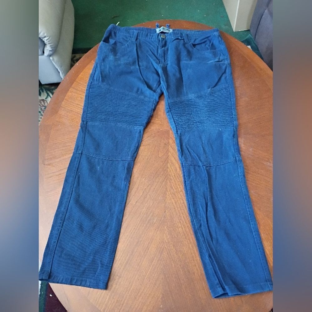 (1126) Royal Blue Premium Denim Jeans - Size: 38